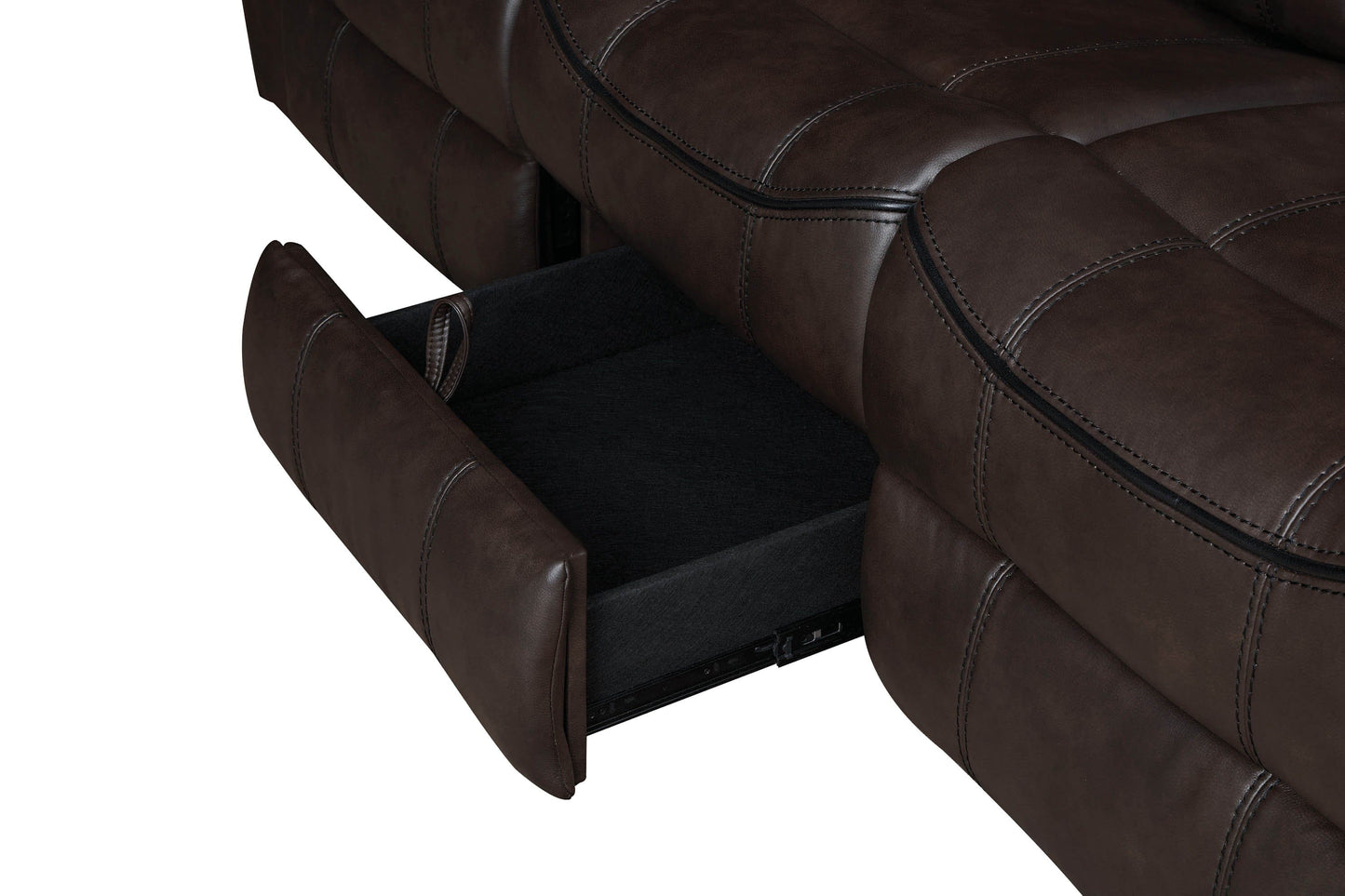 Sawyer Upholstered Tufted Living Room Set Cocoa Brown SKU: 602331-S2 coastmega