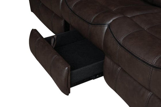Sawyer Upholstered Tufted Living Room Set Cocoa Brown SKU: 602331-S2 coastmega
