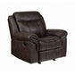 Sawyer Upholstered Glider Recliner Cocoa - 602333 coastmega