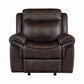 Sawyer Upholstered Glider Recliner Cocoa - 602333 coastmega