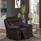 Sawyer Upholstered Glider Recliner Cocoa - 602333 coastmega