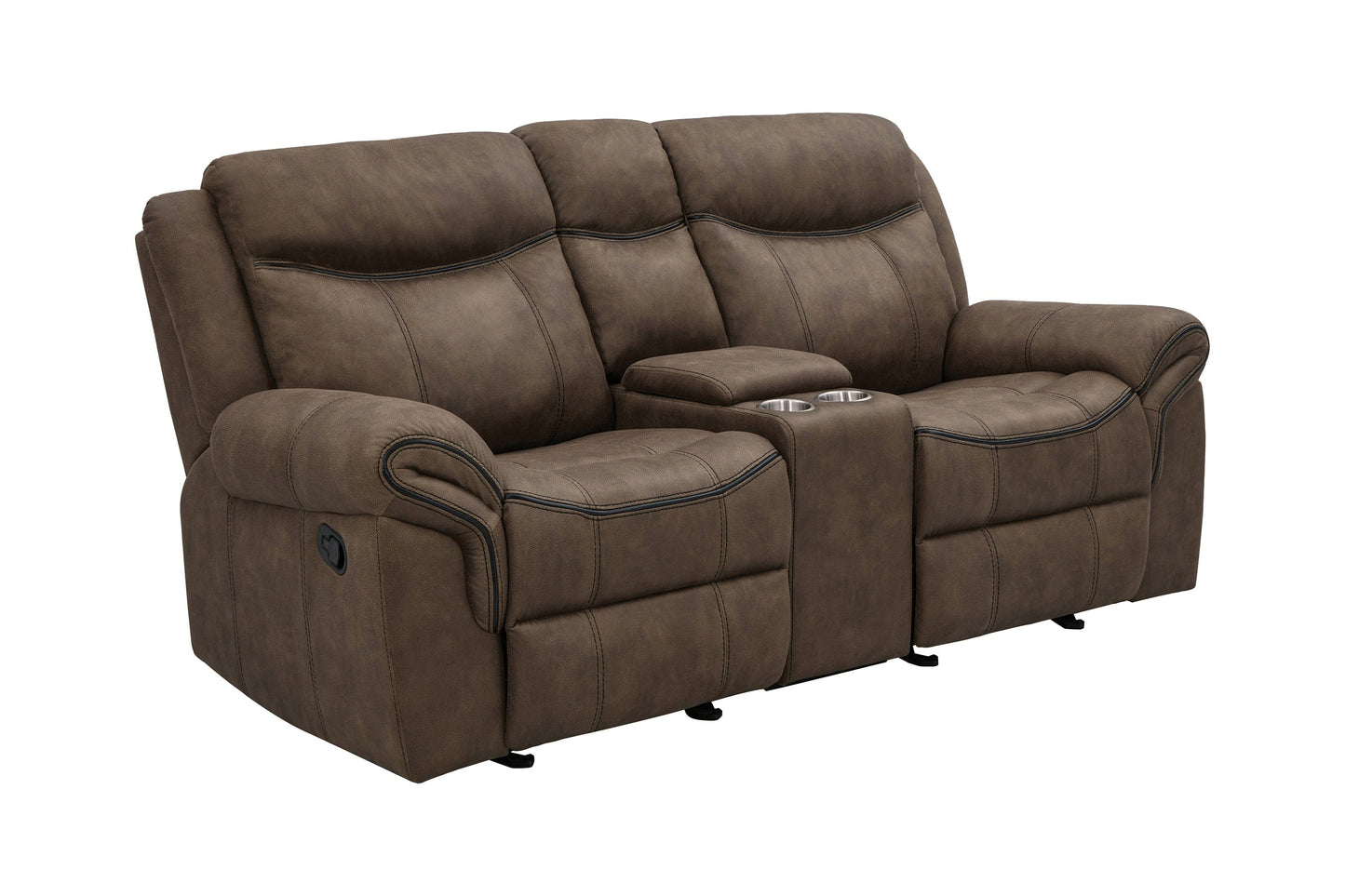 Sawyer Upholstered Tufted Living Room Set Macchiato Brown SKU: 602334-S2 coastmega