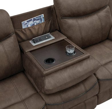 Sawyer Upholstered Tufted Living Room Set Macchiato Brown SKU: 602334-S2 coastmega