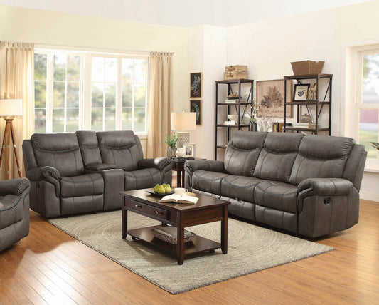 Sawyer Upholstered Tufted Living Room Set Macchiato Brown SKU: 602334-S2 coastmega