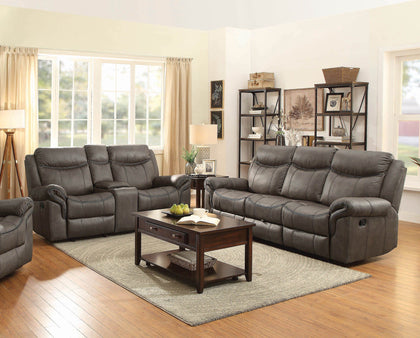 Sawyer Upholstered Tufted Living Room Set Macchiato Brown SKU: 602334-S2