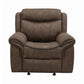 Sawyer Upholstered Glider Recliner Macchiato - SKU: 602336 coastmega