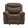 Sawyer Upholstered Glider Recliner Macchiato - SKU: 602336