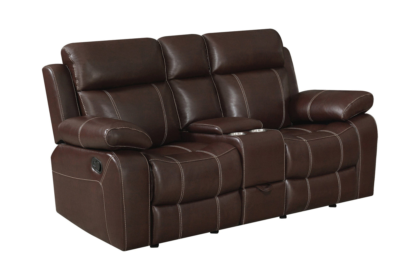 Myleene Upholstered Tufted Living Room Set Chestnut SKU: 603021-S2 coastmega