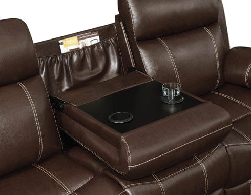 Myleene Upholstered Tufted Living Room Set Chestnut SKU: 603021-S2 coastmega