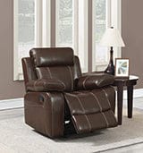 Myleene Pillow Top Arm Glider Recliner Chestnut Collection: Myleene SKU: 603023 coastmega