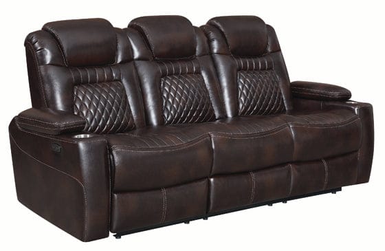Korbach 2-Piece Power^2 Living Room Set Espresso coastmega