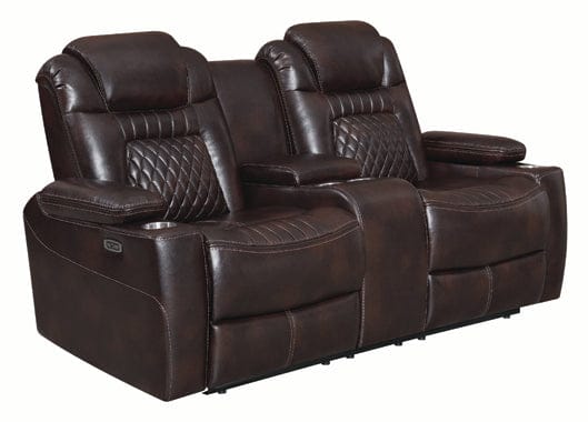 Korbach 2-Piece Power^2 Living Room Set Espresso coastmega