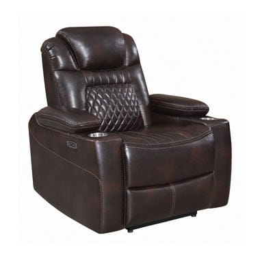 Korbach Upholstered Power^2 Recliner Espresso - SKU: 603413PP coastmega