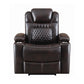Korbach Upholstered Power^2 Recliner Espresso - SKU: 603413PP coastmega