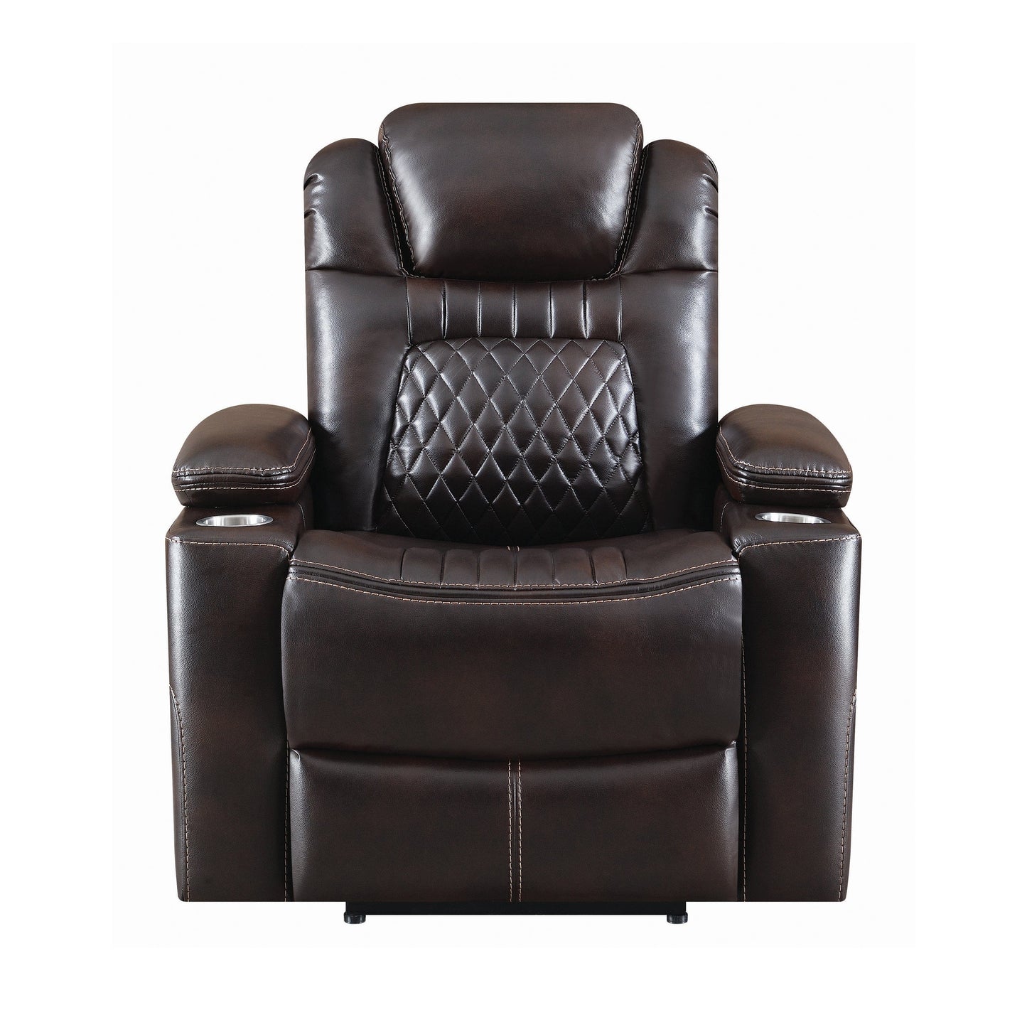 Korbach Upholstered Power^2 Recliner Espresso - SKU: 603413PP coastmega