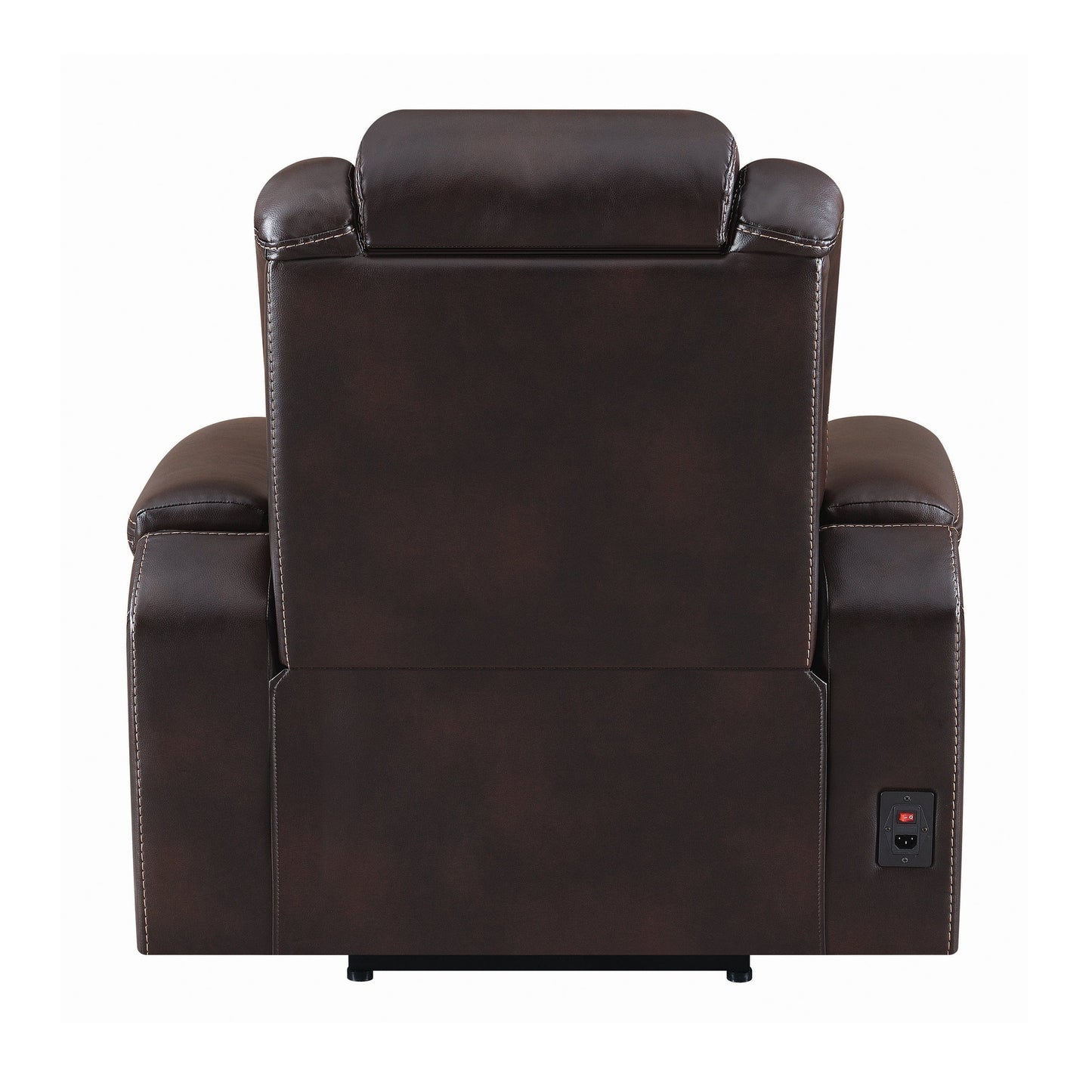 Korbach Upholstered Power^2 Recliner Espresso - SKU: 603413PP coastmega