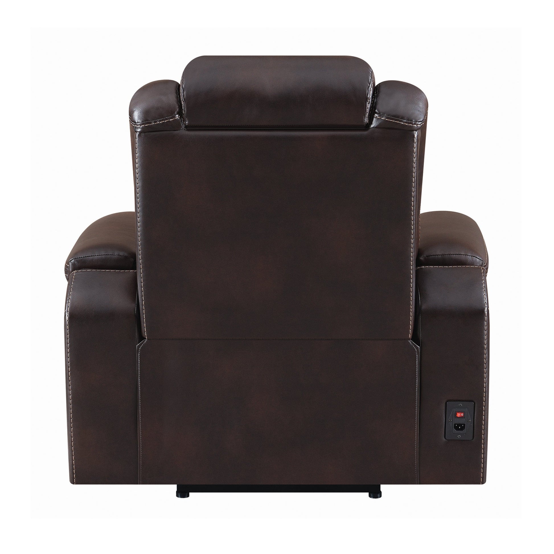 Korbach Upholstered Power^2 Recliner Espresso - SKU: 603413PP coastmega