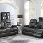 Korbach 2-Piece Power^2 Living Room Set Espresso coastmega