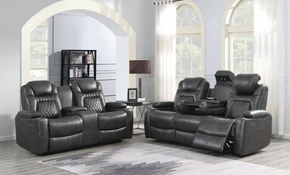 Korbach 2-Piece Power^2 Living Room Set Espresso