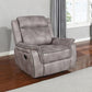 Lawrence Upholstered Tufted Back Glider Recliner SKU: 603503 coastmega