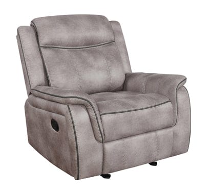 Lawrence Upholstered Tufted Back Glider Recliner SKU: 603503 coastmega