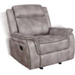 Lawrence Upholstered Tufted Back Glider Recliner SKU: 603503 coastmega