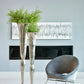 Upholstered Papasan Rocking Chair Silver And Chrome SKU: 605501 coastmega