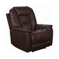 Upholstered Power^3 Recliner With Power Headrest Brown SKU: 608961PPP coastmega