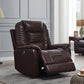 Upholstered Power^3 Recliner With Power Headrest Brown SKU: 608961PPP coastmega