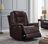 Upholstered Power^3 Recliner With Power Headrest Brown SKU: 608961PPP