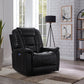 Upholstered Power^3 Recliner With Power Headrest Black SKU: 608962PPP coastmega