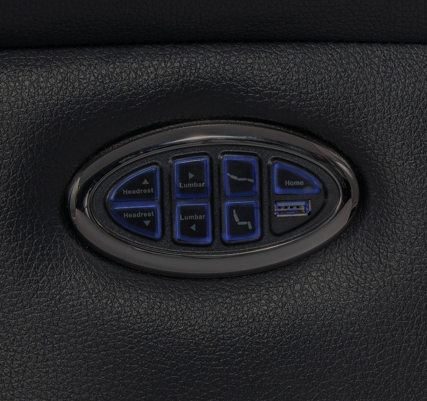 Upholstered Power^3 Recliner With Power Headrest Black SKU: 608962PPP coastmega