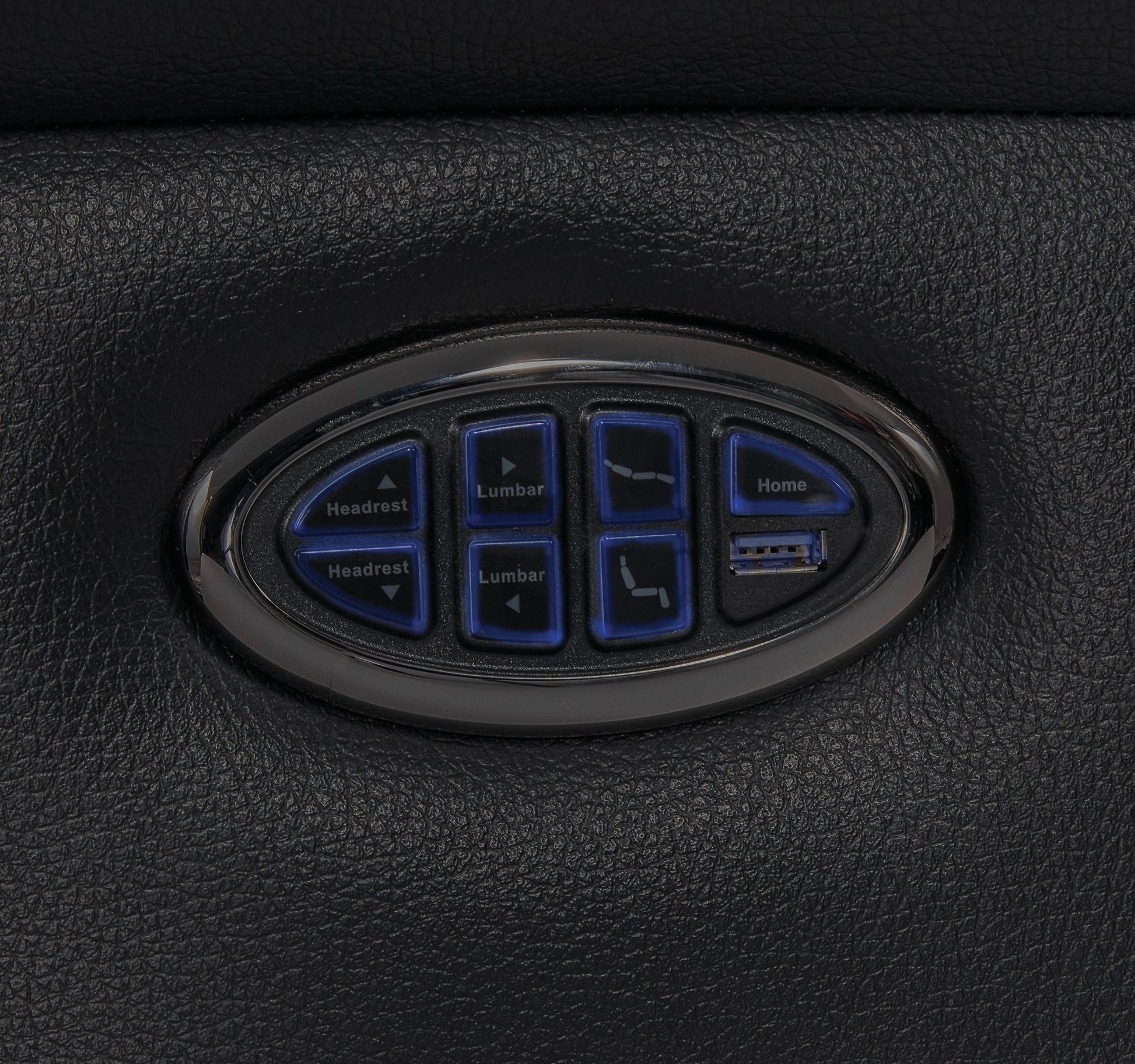 Upholstered Power^3 Recliner With Power Headrest Black SKU: 608962PPP coastmega