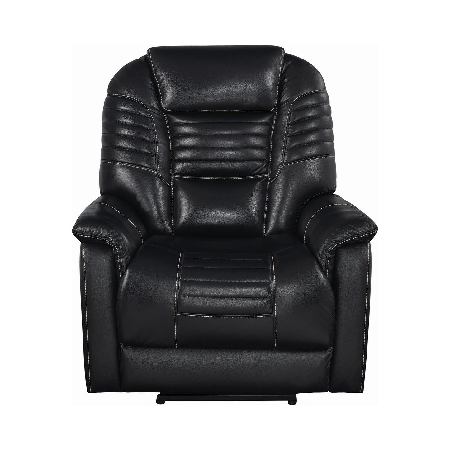 Upholstered Power^3 Recliner With Power Headrest Black SKU: 608962PPP coastmega