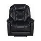 Upholstered Power^3 Recliner With Power Headrest Black SKU: 608962PPP coastmega