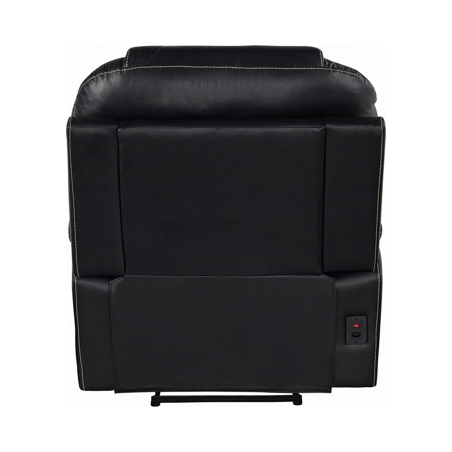 Upholstered Power^3 Recliner With Power Headrest Black SKU: 608962PPP coastmega