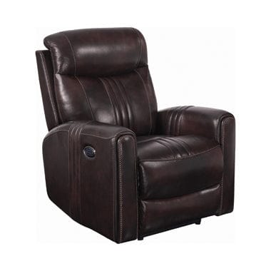 Cushion Back Power^3 Recliner Brown SKU: 608974PPP coastmega