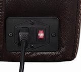 Cushion Back Power^3 Recliner Brown SKU: 608974PPP coastmega