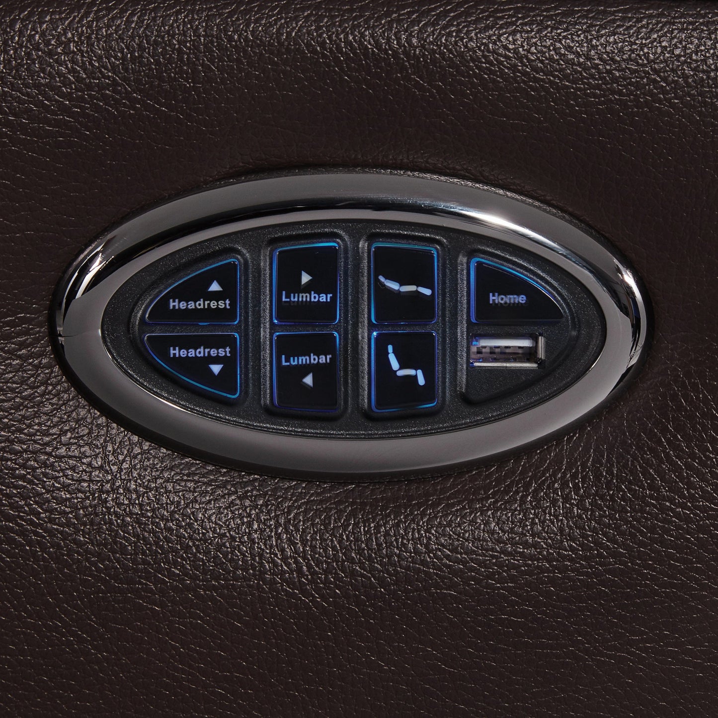 Cushion Back Power^3 Recliner Brown SKU: 608974PPP coastmega