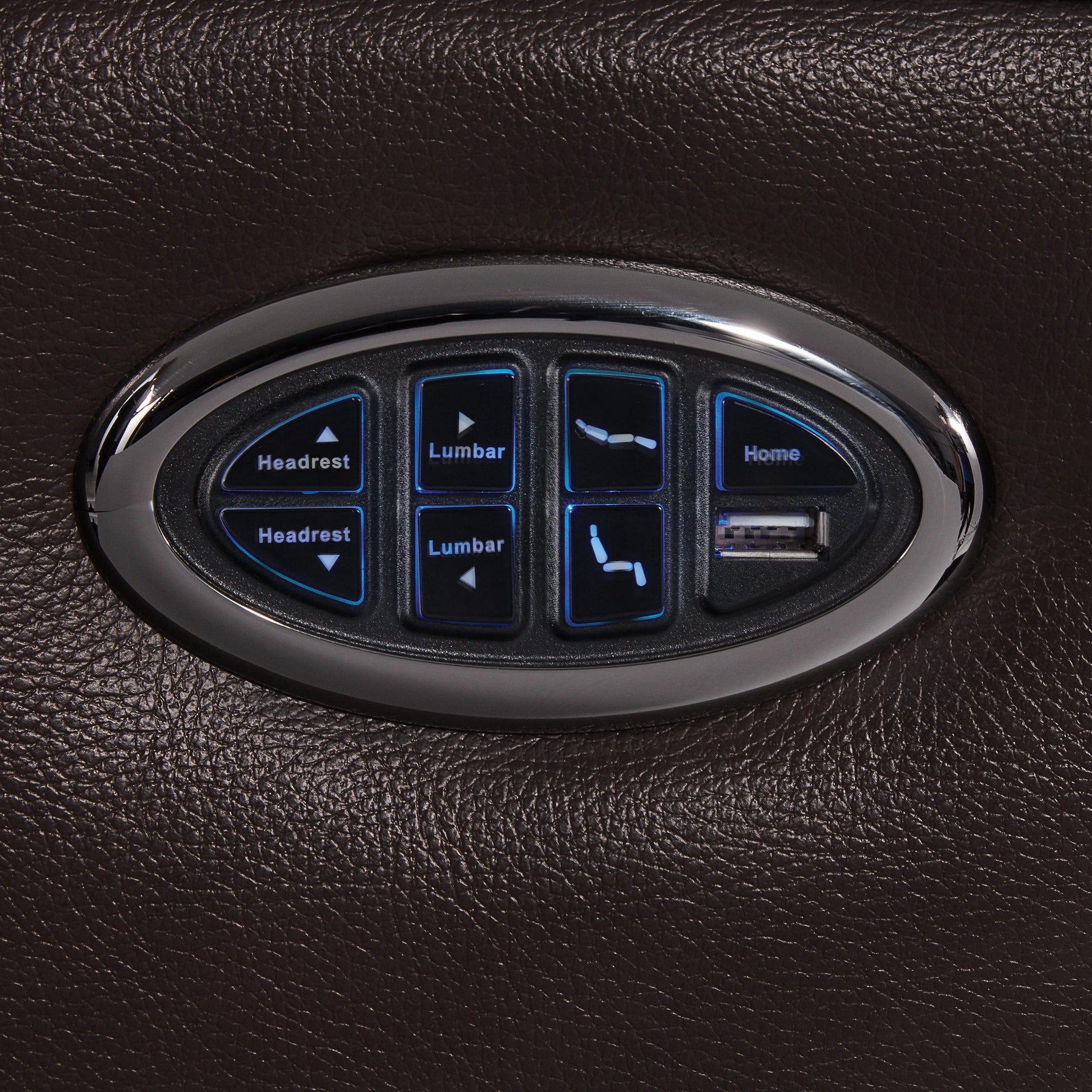 Cushion Back Power^3 Recliner Brown SKU: 608974PPP coastmega