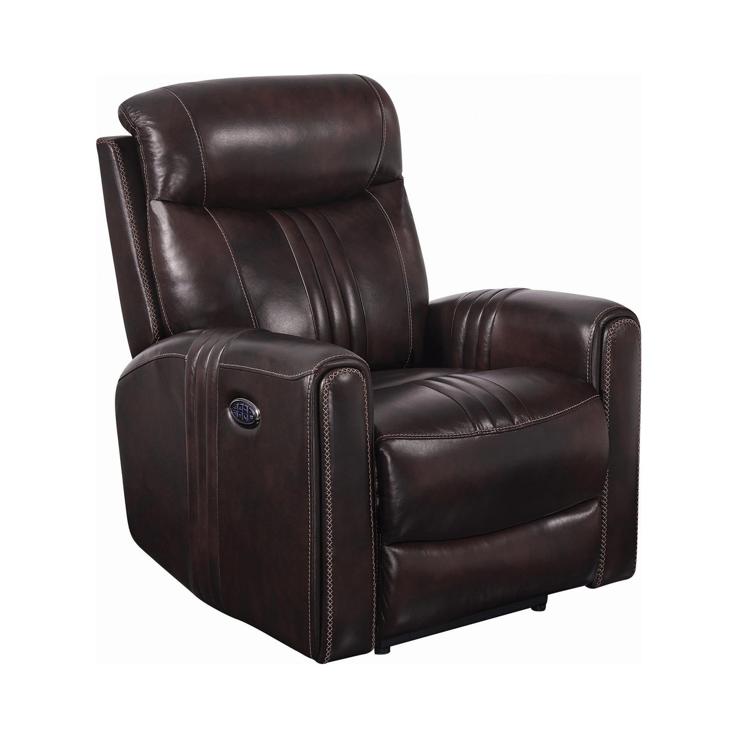 Cushion Back Power^3 Recliner Brown SKU: 608974PPP coastmega