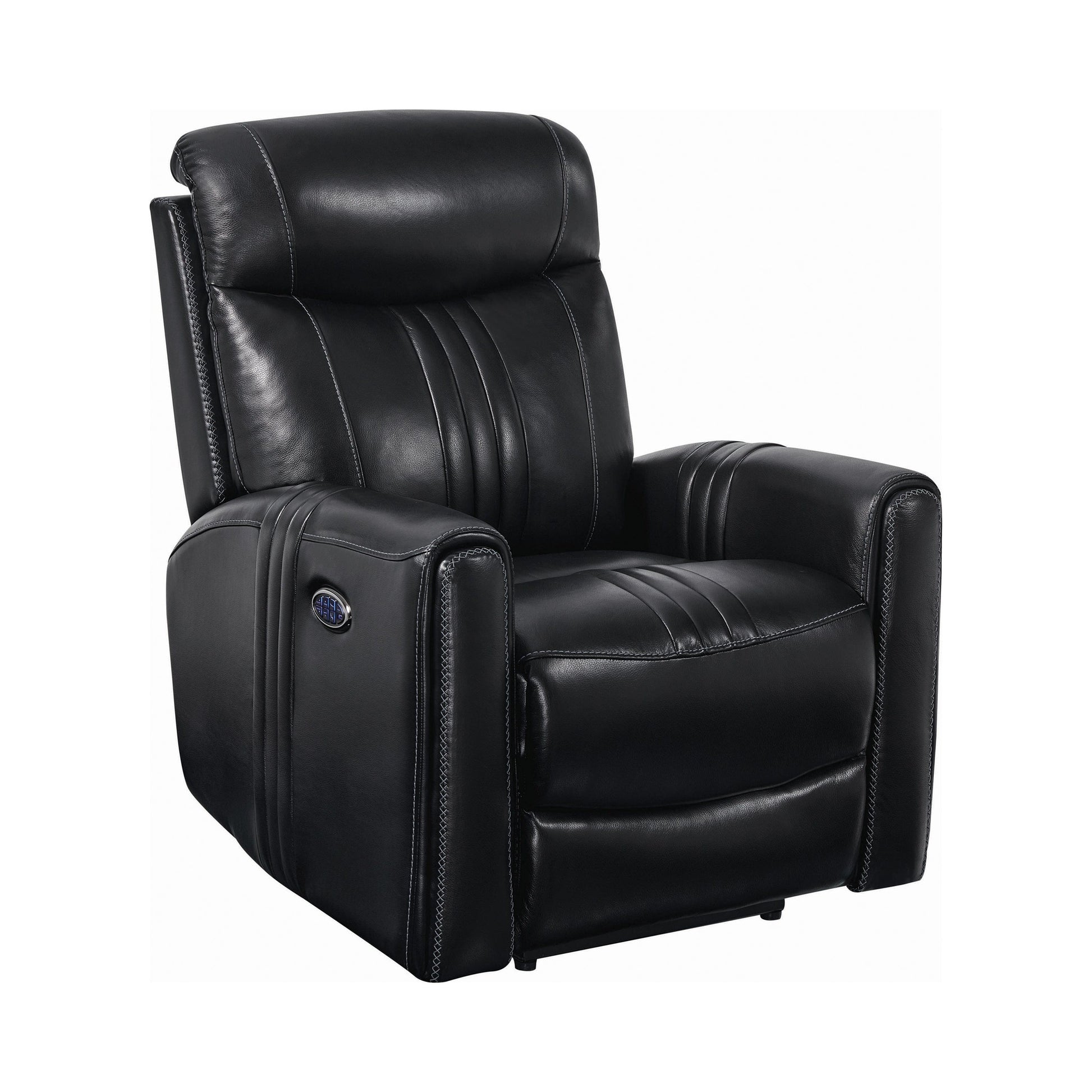 Cushion Back Power^3 Recliner Black SKU: 608975PPP coastmega