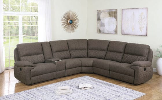 Variel 6-Piece Modular Motion Sectional Taupe Collection: Variel SKU: 608980 coastmega