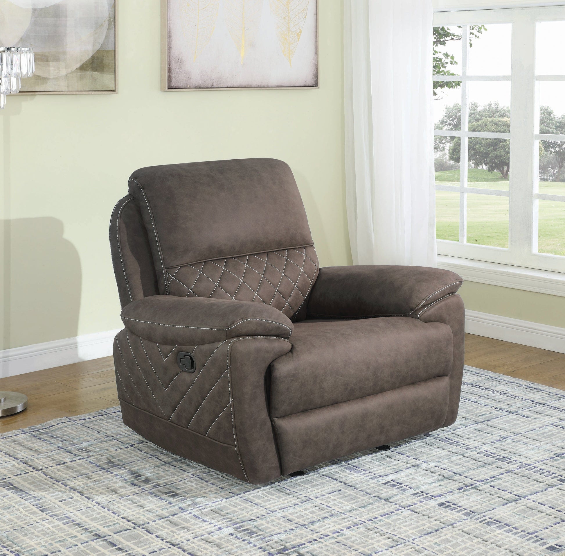 Variel Glider Recliner Taupe Collection: Variel SKU: 608983 coastmega
