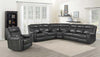 Shallowford 3-Piece Upholstered Power^2 Sectional Hand Rubbed Charcoal SKU: 609320PPI