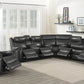 Shallowford 3-Piece Upholstered Power^2 Sectional Hand Rubbed Charcoal SKU: 609320PPI coastmega