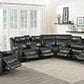 Shallowford 3-Piece Upholstered Power^2 Sectional Hand Rubbed Charcoal SKU: 609320PPI coastmega