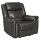Shallowford Upholstered Power^2 Glider Recliner Hand Rubbed Charcoal SKU: 609323PP coastmega