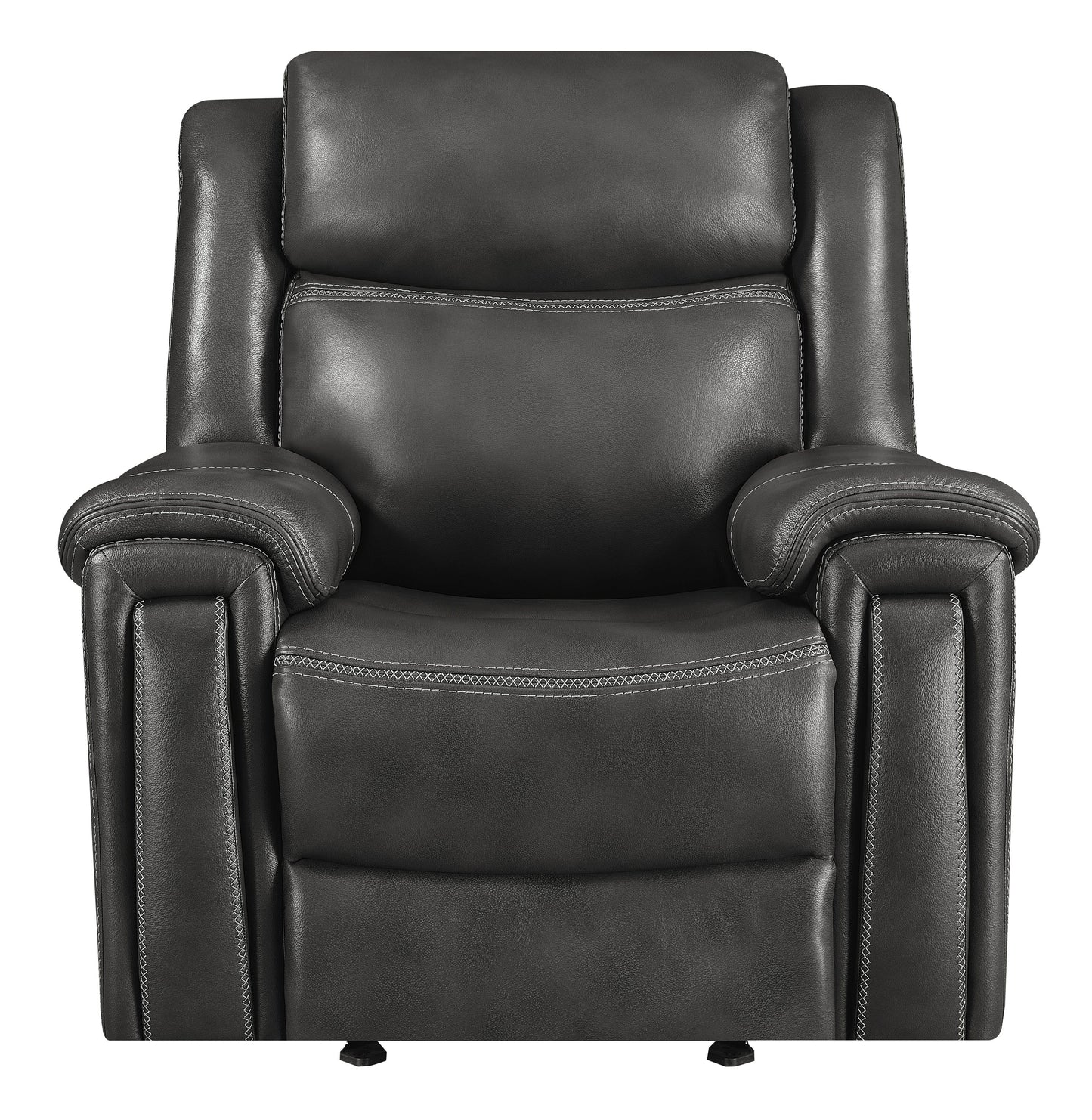Shallowford Upholstered Power^2 Glider Recliner Hand Rubbed Charcoal SKU: 609323PP coastmega