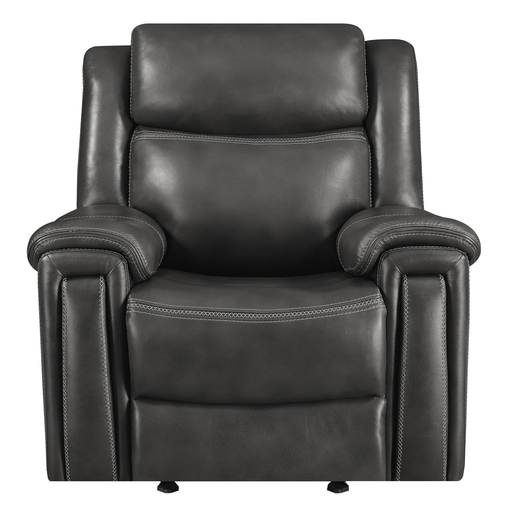 Shallowford Upholstered Power^2 Glider Recliner Hand Rubbed Charcoal SKU: 609323PP coastmega